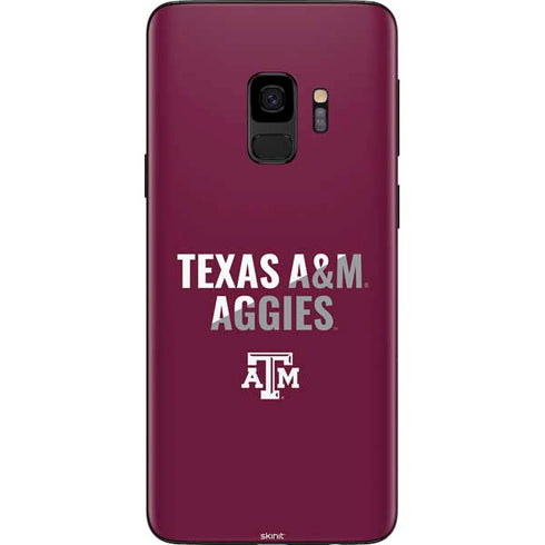 Texas A&M University Aggies Galaxy S9 Skin
